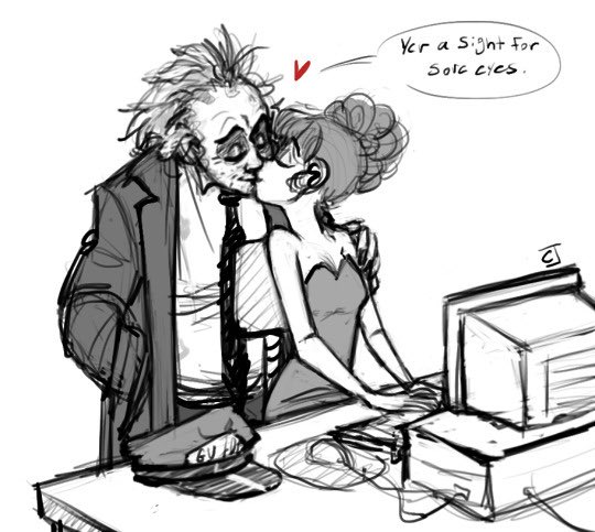 Quick #Beetlejuice x Miss Argentina doodle for an ask I got on tumblr. I’m soft for this pair. Going to try an post here more!