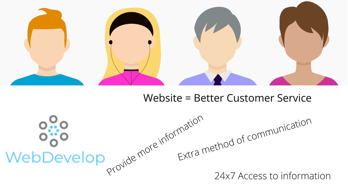 WebDevelop9's tweet image. Did you know that a website can lead to better customer service?
No? Well now you know get in touch today to see how WebDevelop can help you!
#websitedevelopment #design #online #new #website #customerservice