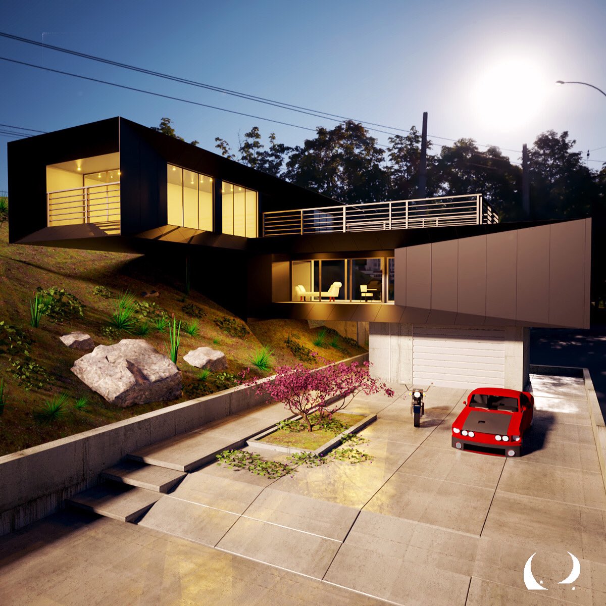 0laJacobs's tweet photo. THE BLACK VILLA CONCEPT. ⭐️
Designed by - Ola Ipinmoroti
Modeling with #sketchuppro & Visualized and rendered with #vraynext
Hit me up for freelance: 👍🏼
☎️ - 08029222753
📧 - olaoluwaipinmoroti@gmail.com https://t.co/UxPX9Zsz08