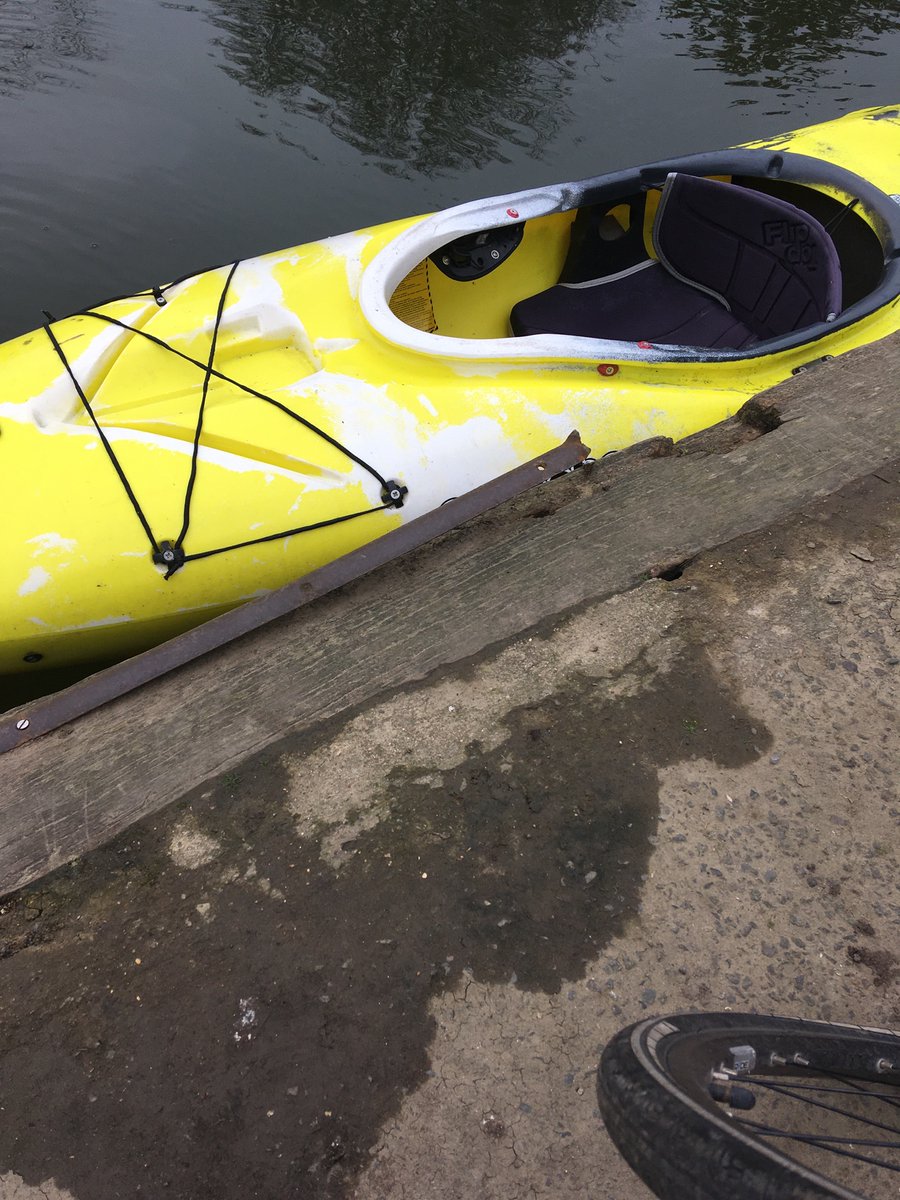WalbrookRowing's tweet photo. Be mindful at the public launch site at Trowlock Island. Loose metal on the edge @LBRUT is this your responsibility? https://t.co/HP47XKvWRA