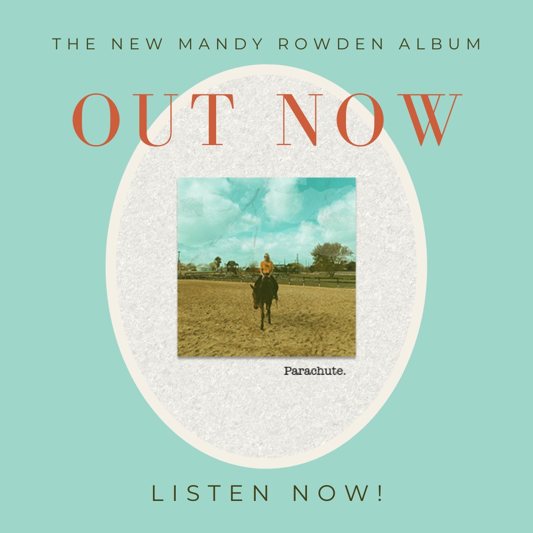 Parachute: available everywhere you get music, and you can get it on vinyl and CD in the Mandy Rowden online store! Buy it and share it and stream it all here: linktr.ee/mandyrowden