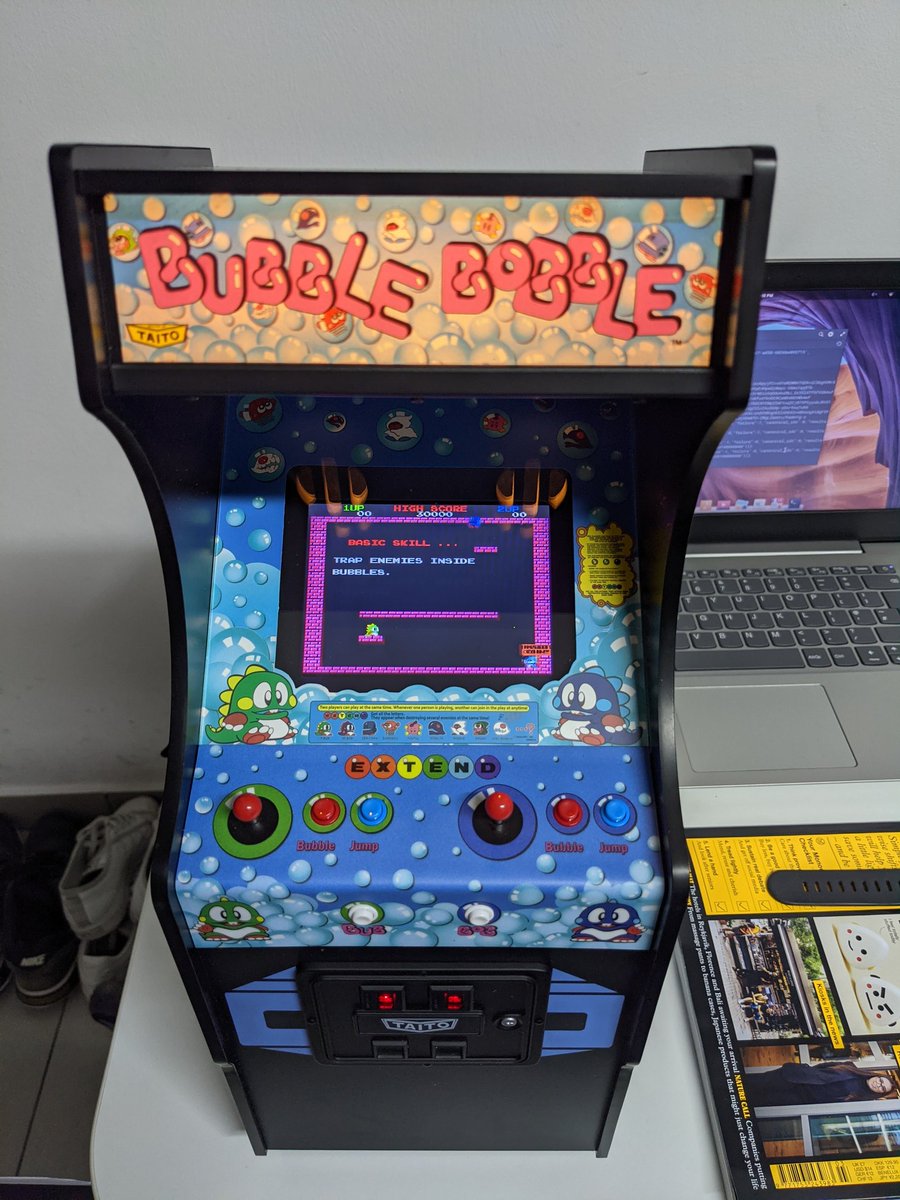 antonis_tsagari's tweet photo. Quarter Arcade in da house, motherfuckazz! #quarterarcade #numskull #bubblebobble #RETROGAMING https://t.co/NetwRMTzu7