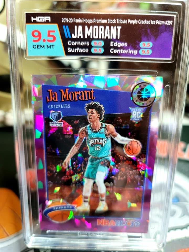 PowerAlleyCards's tweet photo. Ja Morant Purple Cracked Ice
Pop 1 HGA GEM MINT 9.5
COLOR MATCH.
$5000.00 OBO, NO TRADES @CardPurchaser https://t.co/Eh24sahj3d