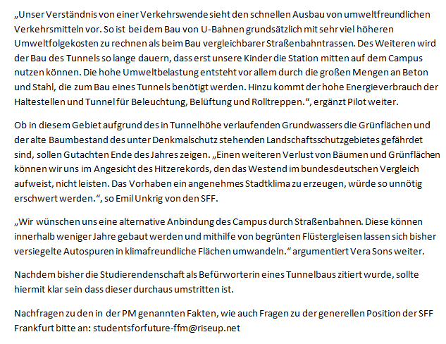 Students For Future - Frankfurt am Main tweet media