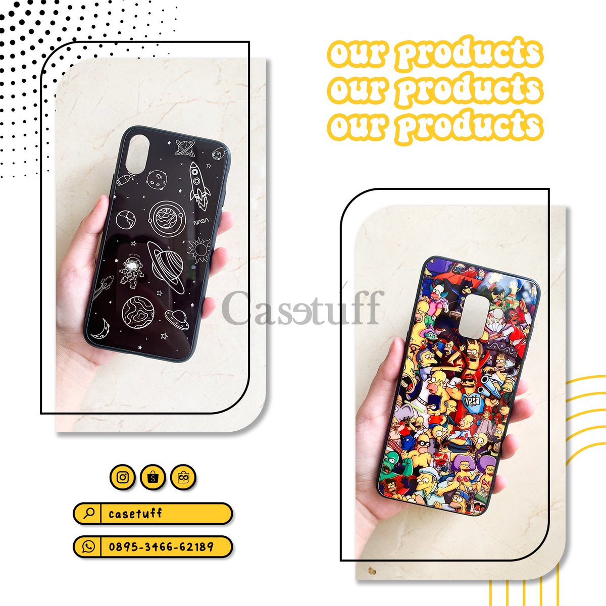 casetuffcustom's tweet photo. ✨Glassy Case✨
Material bahan soft warna hitam, terdapat acrylic kaca pada lapisan case, best-seller!
IDR 75k
❗️ada spesial diskon di Shopee & Tokped loh👀
❗️linknya : https://t.co/6WP3KirCqK
#cetakcasing #jualcasing #customcase #casingcustom #produkcasetuff https://t.co/kW7b2zaU7s