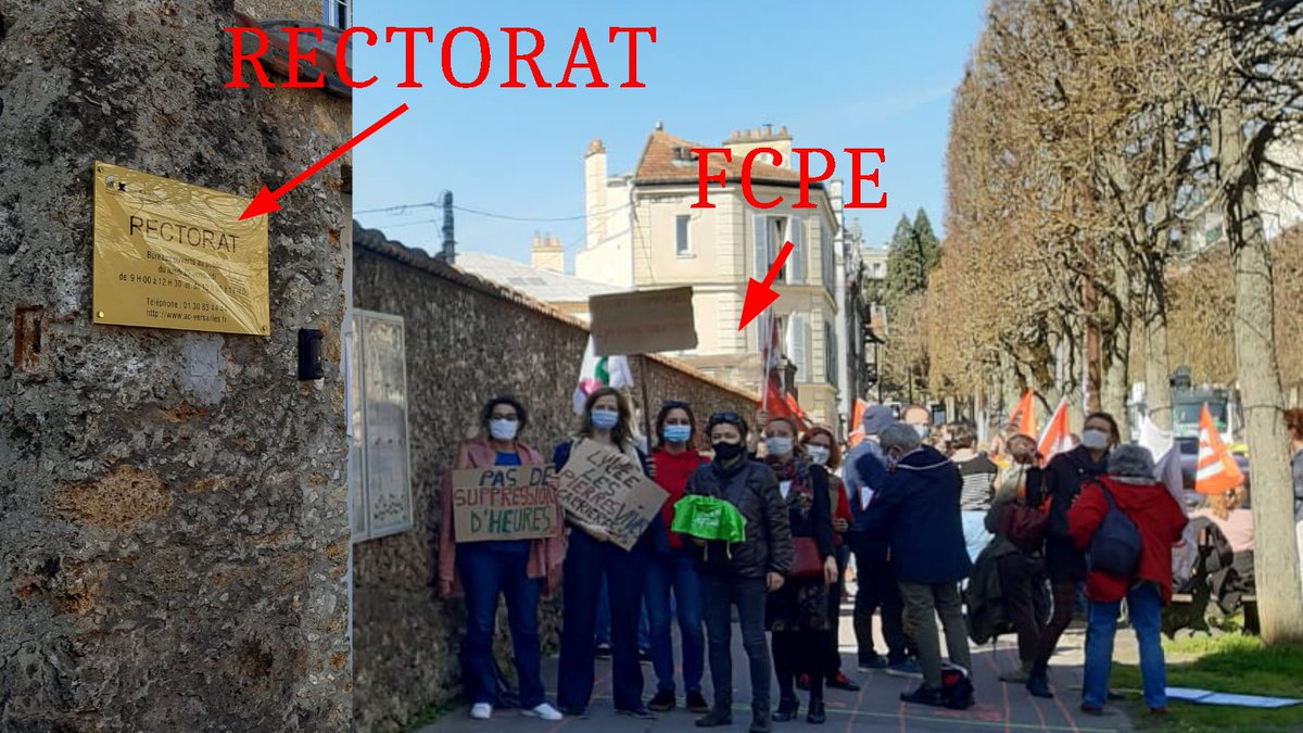 FCPE78's tweet photo. Présence  #FCPE et @FCPE78   devant le Rectorat @acversailles 
avec #LesPierresVives  #EvaristeGalois ...

Nos jeunes ont besoin d'accompagnement et d'adultes  et non de #SuppressionsDePostes ,#DHG, #CPE ... https://t.co/psRaoL7Ra4