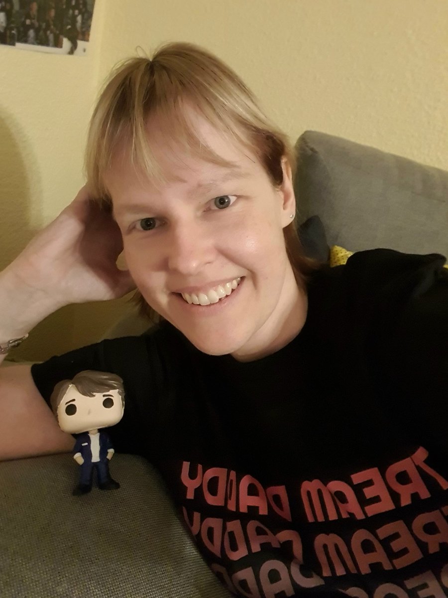 lifegoesinwaves's tweet photo. Hello new roommate...

@torrancecoombs @CathysArtPalace 

Torrance in his blue Suit arrived!
Took a selfie with him in my Stream Daddy shirt 😆.

#Fucketyfuck
#streamdaddy https://t.co/sTMOAOCcUN