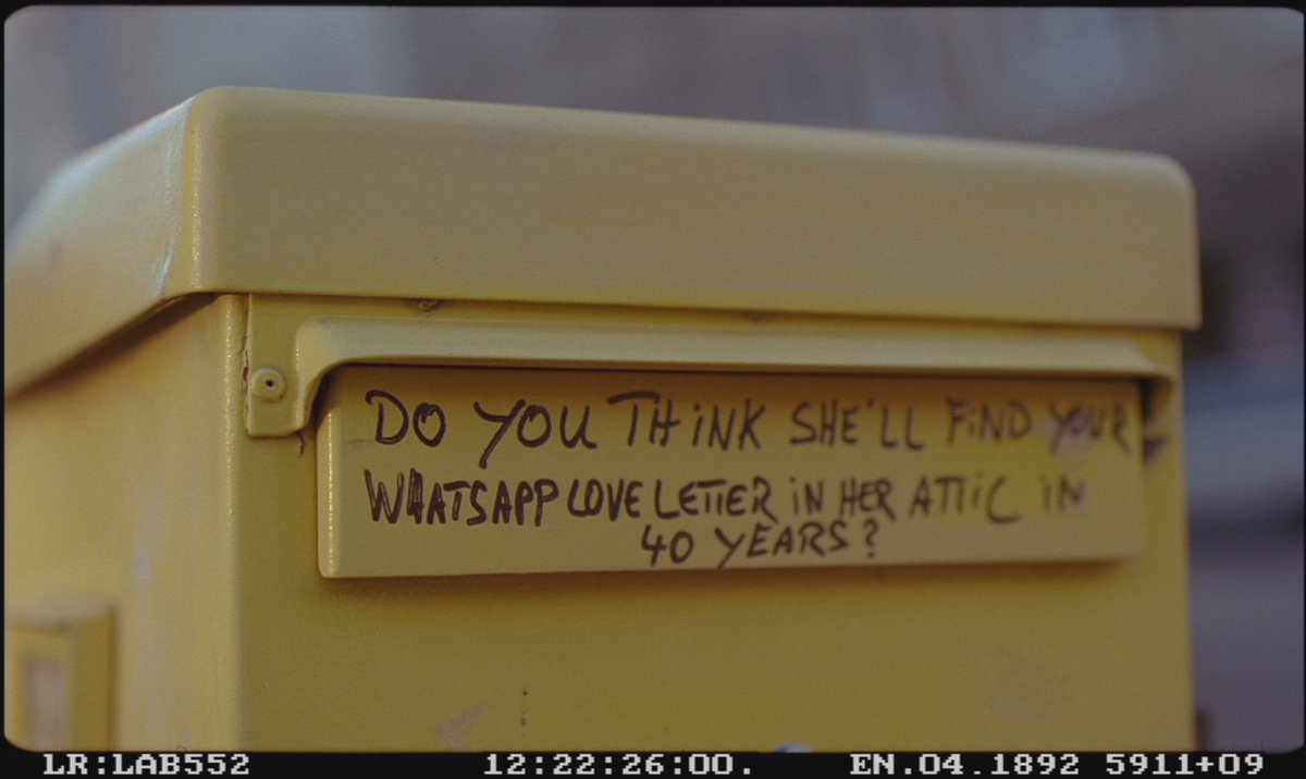 BohemiaMediaUK's tweet photo. Down with WhatsApp ‘u up?’s, up with professions of passion on an A4 piece of ruled paper! 💘📝
Still from our new release @animpossiblepro - a love letter to the nostalgic analog practices of years gone by 🎞
#AnImpossibleProject out now on UK platforms
https://t.co/xD01zf1eQn https://t.co/N7qOgOaMxy