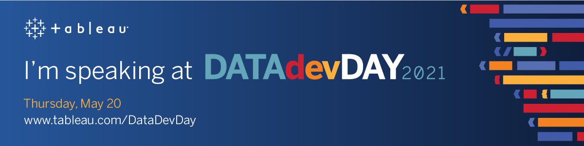 I'm looking forward to speaking at #DataDev Day on May 20th! 🎉
FREE <a href="/tableau/">Tableau</a> event. All are welcome. 😀