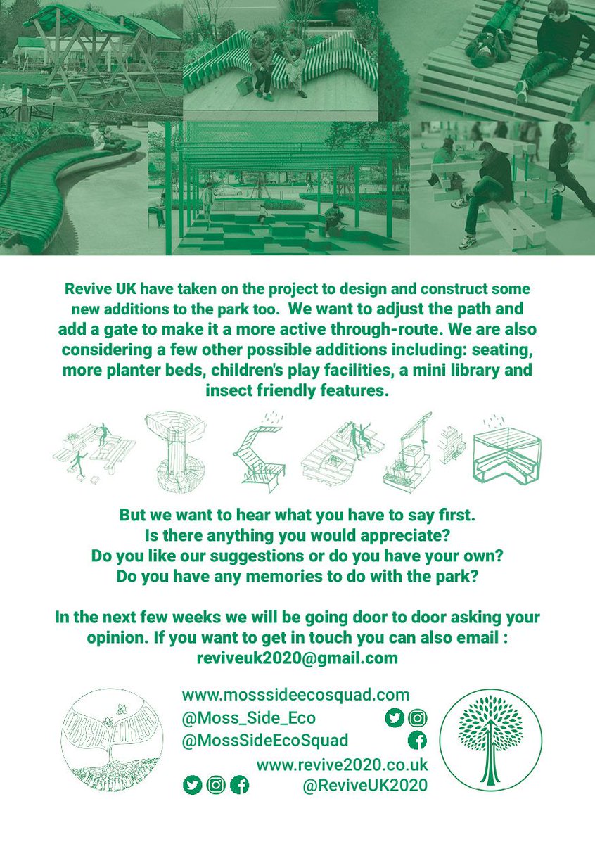 ReviveUK2020's tweet photo. Update: Things are going great with the Feel the Rhythm mini park! After a few meetings to discuss we have put together a leaflet which we will post to local residents to make sure they have had a say in what they want. #userleddesign #architecture #sustainable #greenspace https://t.co/bwj51tqKjG
