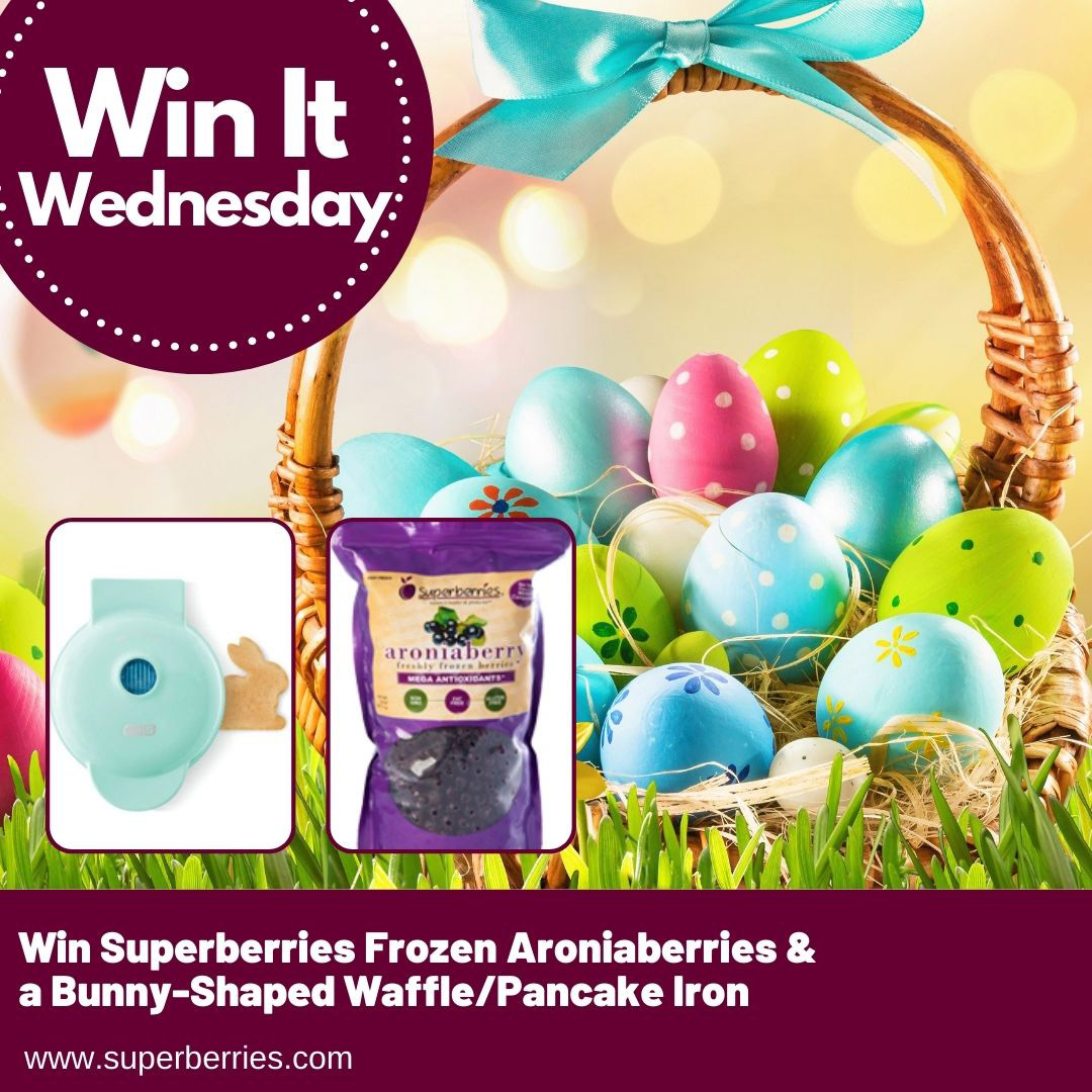 Superberries's tweet photo. It's #WinItWednesday! Tell us your favorite Easter tradition and be entered to win #Superberries Frozen Aroniaberries and a Bunny-Shaped Waffle Iron, perfect for making Aroniaberry Waffles for your Easter Celebrations. Like & retweet for extra entries.
*
#Aroniaberry #Bydash https://t.co/OolmGEir3h
