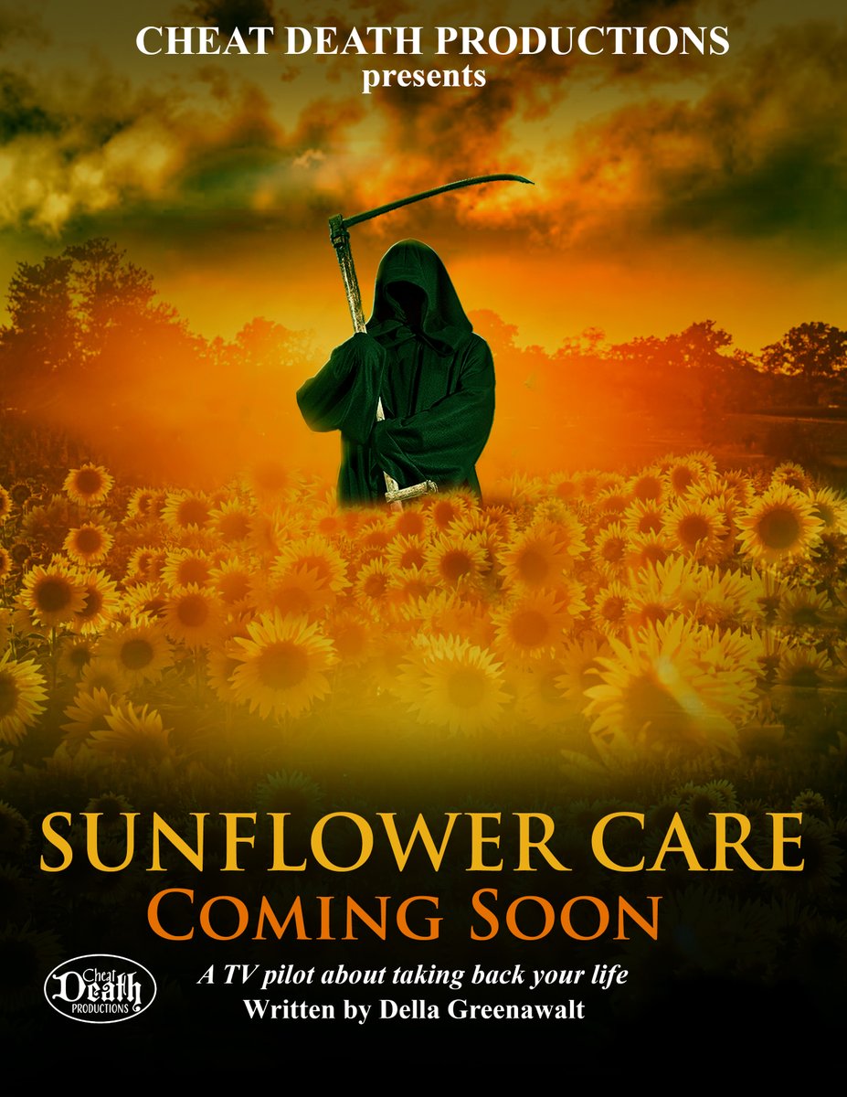 CheatDeathProd's tweet image. SUNFLOWER CARE TV pilot! #sunflowercareTVpilot
#cheatdeathproductions
#cheatdeath
#sebastiantopete
#grimreaper
#indiefilm
#indiefilmmakers
#supportindiefilm
#bettywhite
#goldenyears
#womenfilmmakers
#directedbywomen
#womenmakemovies
#womenproducers