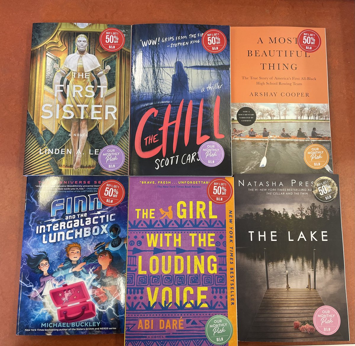 BNCapeGirardeau's tweet photo. March may almost be over but it’s never to late to check out our #MarchPicksoftheMonth. Can’t decide on just one? No problem. Each title is Buy 1 Get 1 50% off!
#lindenalewis #scottcarson #arshaycooper #michaelbuckley #thegirlwiththeloudingvoice #abidare #natashapreston #books https://t.co/J3JvZTVpDq