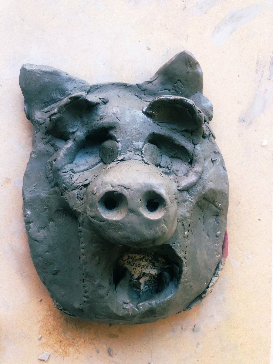 Year 7 Grotesque Gargoyles Clay work #year7art #clay #gargoyles