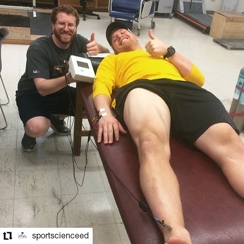 sportscienceed's tweet photo. #tb to #ETSUDayofGiving 2018. When you donate to our department, you're giving to our students and sports science research. If we raise enough money this year, we may even get @Coach_Wetmore to get his #quadpump on again. We're gearing up for Day of Giving starting April 15th! https://t.co/ockFTG6AGu