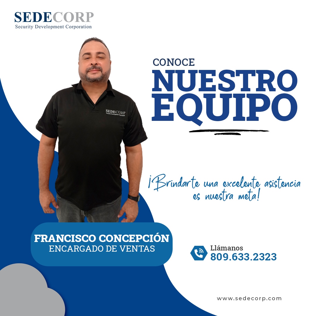 sedecorprd's tweet photo. En esta ocasión te invitamos a conocer a Francisco Concepción. Se distingue por ser paciente, sociable y tener amplio conocimiento en el área de seguridad.

¡Estamos felices de contar con personas como tú en nuestro equipo de ventas en #Sedecorp! https://t.co/BTDaGQYsIP