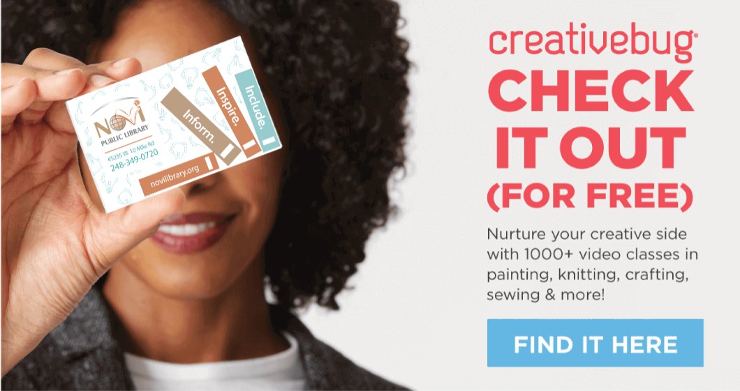 Novi Public Library tweet media