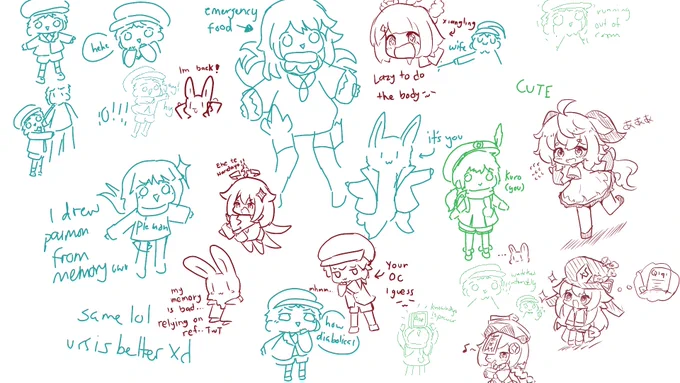 Doodling with @Domoe15
Thank youu it's really fun ^^ 