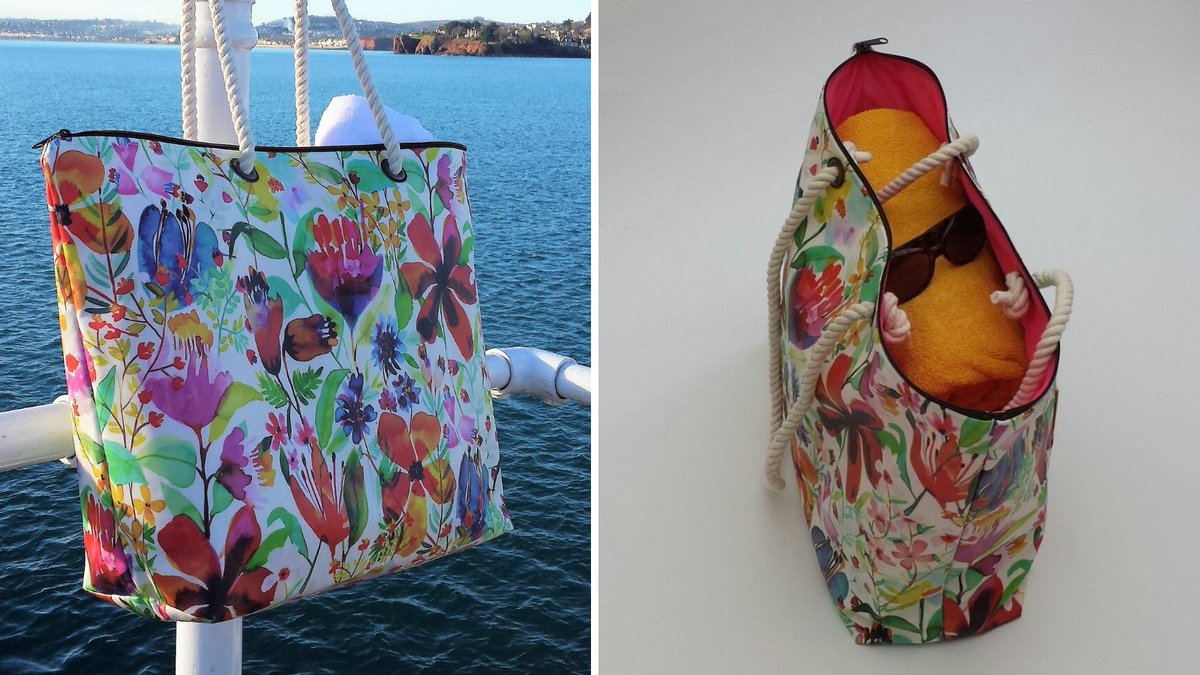 beachBelleDevon's tweet photo. Large zip top floral matt oilcloth beach bag. 100% waterproof and wipe clean. Handmade in Devon.
https://t.co/36gxtVGJyp 
#HandmadeHour #largewaterproofbeachbag #Largeziptopbeachbag #Torbay https://t.co/4LOy0FVfCn