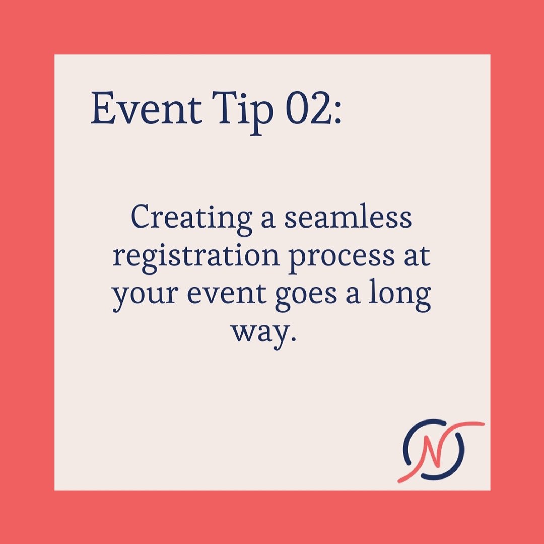 Event tip #2:
There is no easier way to frustrate your guest than a slow, unorganized check-in process. It is worth spending the extra money to ensure a good first impression. #nonprofits #eventtips #registration