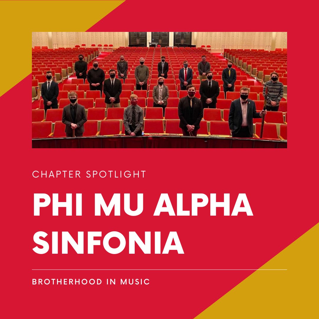 SIU_IFC's tweet photo. 🎉 Our first #SIUIFCChapterSpotlight is: Phi Mu Alpha Sinfonia! 

🎼 Phi Mu Alpha Sinfonia Fraternity of America is an American collegiate social fraternity for men with a special interest in music. 
•
🔴 Follow the Epsilon Kappa chapter at SIU: @PhiMuAlphaEK https://t.co/05Di9R0Gkm