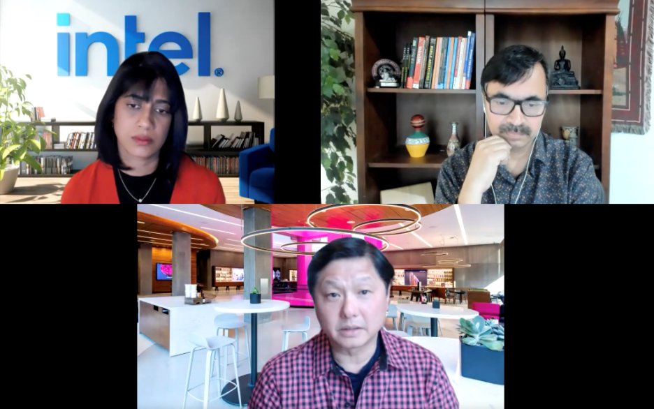 chetansharma's tweet photo. great time w/ @JohnSaw and @AshaKeddy this morning. we covered fair bit of ground on where 5G is headed this year and beyond, Thank you both and thanks for everyone who joined. Next in series is on April 27th - https://t.co/GDvS3fKVK1 #5gnext #connectedintelligence #newfuture https://t.co/gTYZwkXXY2