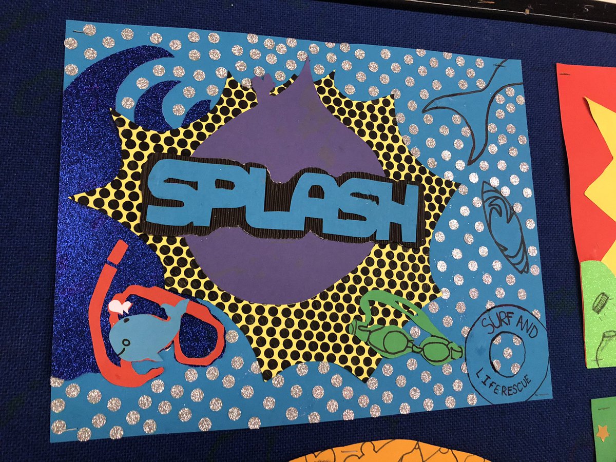 EPA_ARTDESIGN's tweet photo. Year 8 display boards of ‘Impact Words’ - Pop Art styles #year8art #popart https://t.co/kOwYyEQIxv