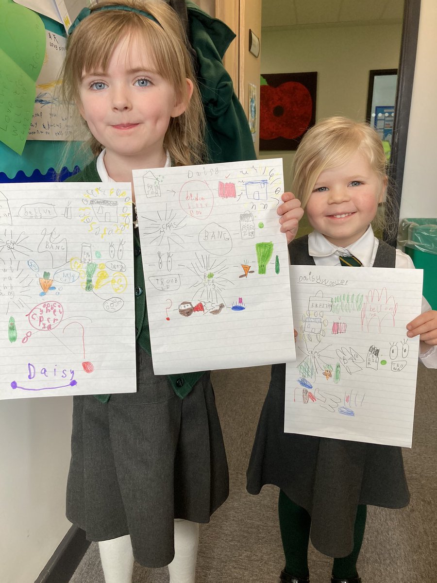 AaronWanford's tweet photo. Very proud to welcome these pupils from Reception @GreenRidgeR2 to see me today to share their wonderful learning on Supertato and their @Talk4Writing story maps! Learning dots given for their creativity! #eyfs @n_ladyman @Mackie2Nikki #limitlesslearninginfinitepossibities https://t.co/th0uzhsxnT