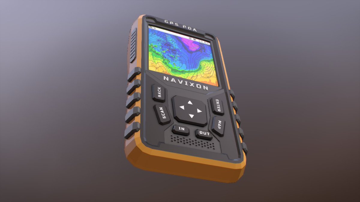 VWGAMEDEV's tweet photo. A Low Poly GPS PDA Computer for Arctic Expeditions🧭

#LowPoly #LowPolyArt #GameDev #IndieGameDev #GameArt #Unity #UnityEngine #3DArt #3DCG #PropCreation #GameProps #Unity3D #Expidition #Computer #Device https://t.co/KyJDh7ns2s