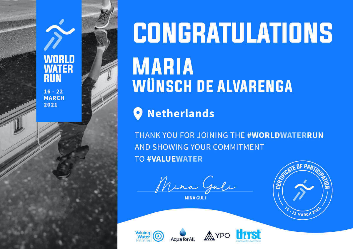 minaguli's tweet photo. @de_wunsch thank you for joining the #worldwaterrun and for sharing why it’s important to #valuewater! https://t.co/jcHPNGUxf6