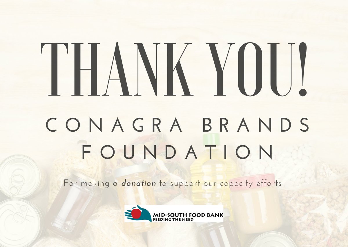 MSouthFoodBank's tweet photo. Conagra Brands has made it easier for the Food Bank to store cold foods. With our new freezers, we can expand our capacity and stock more meals for those in need.
Here's how YOU can help us turn hunger into hope: https://t.co/tGZP6FmESh #hunger2hope #charity #food https://t.co/EHCDzcAWaN