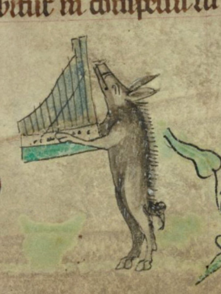 Ennius (@red_loeb) on Twitter photo Introducing the musical boars!
BL Harley 6563; Book of Hours; c.1320-c.1330; England, S. E. (London); ff.41v, 41r <a href="/BLMedieval/">Medieval Manuscripts</a> Introducing the musical boars!
BL Harley 6563; Book of Hours; c.1320-c.1330; England, S. E. (London); ff.41v, 41r <a href="/BLMedieval/">Medieval Manuscripts</a>