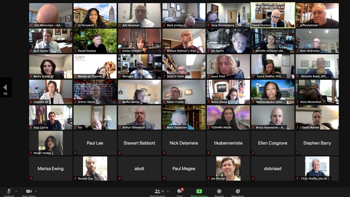 palliator's tweet photo. This!  @DavidJSkorton announced the creation of the Gender Equity Lab (GEL) at @AAMCtoday  to undo the harm on women's careers by #COVID19.  Disproportionate burden borne by #WomenInMedicine. Careers stymied. Women leaving medicine. Will take years to fix.#HeForShe https://t.co/Y8kNSR7B9R