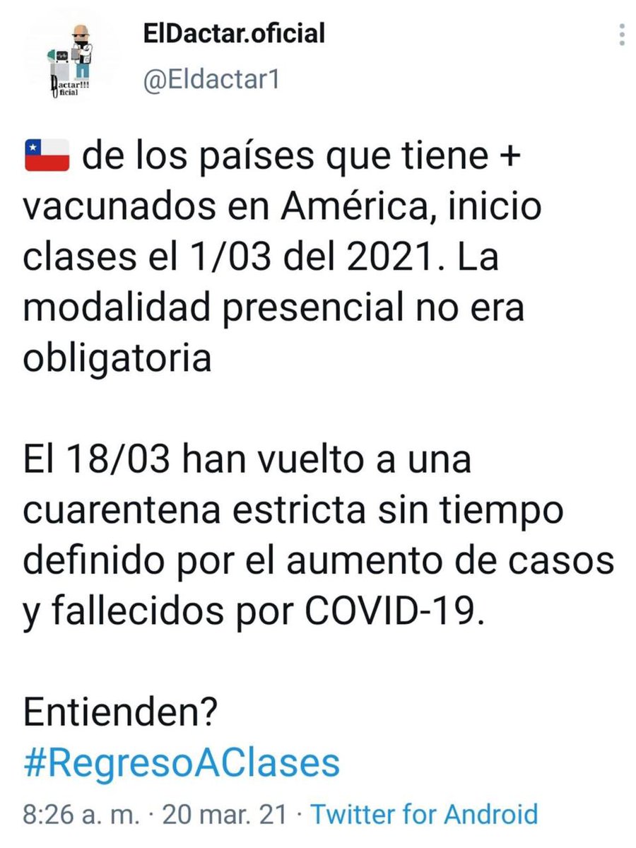 ClaudeCastillo's tweet photo. @nayibbukele ¡No es tiempo de abrir escuelas! https://t.co/K68xyXBnB9