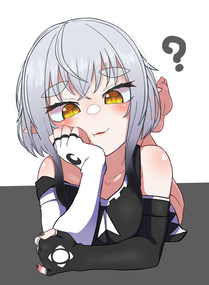 うちのこ モノクロちゃん シンプル塗練習 