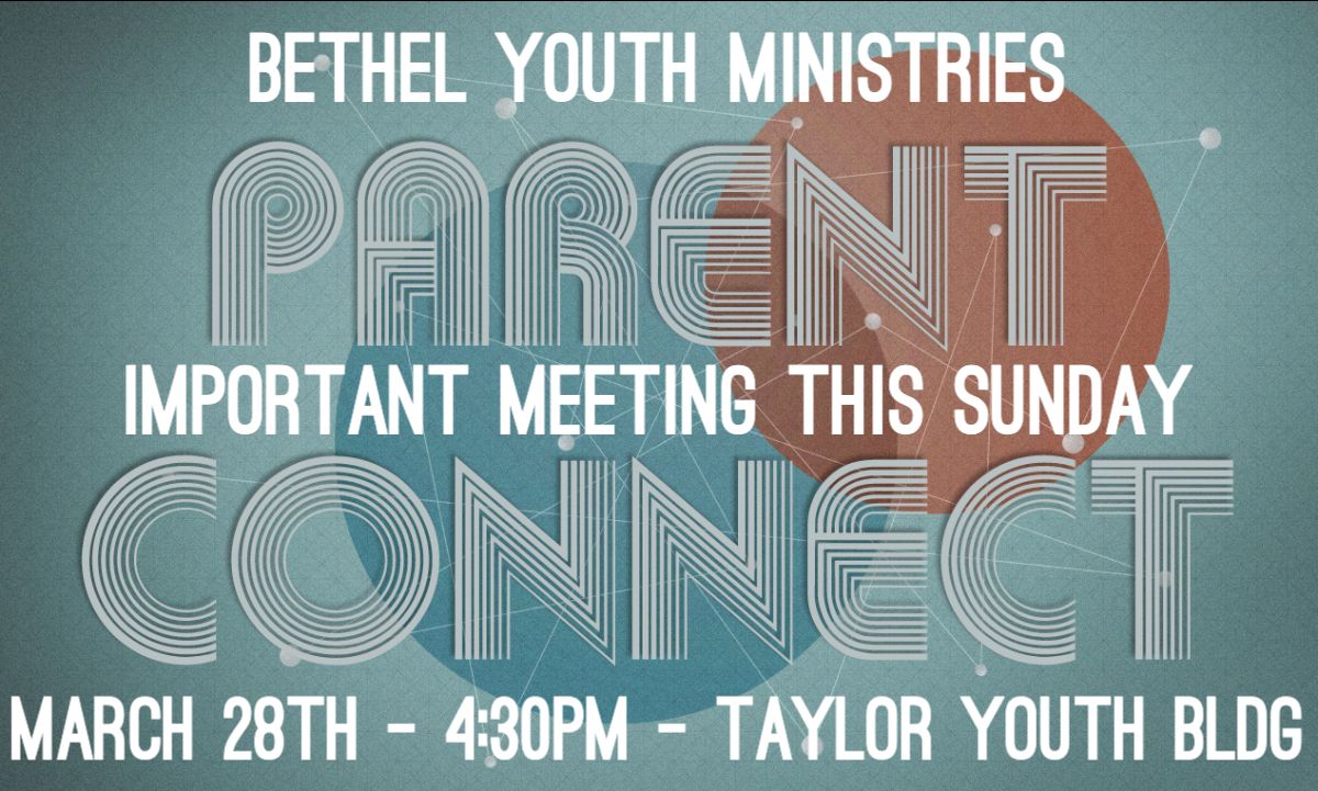 BYM_Midland's tweet photo. ATTENTION PARENTS! Important meeting THIS SUNDAY for Parents of all students in 6th-12th grade! Sunday, March 28th @ 4:30 in Youth Building! - https://t.co/nNI7jVnfkS https://t.co/biGdy3mnrf