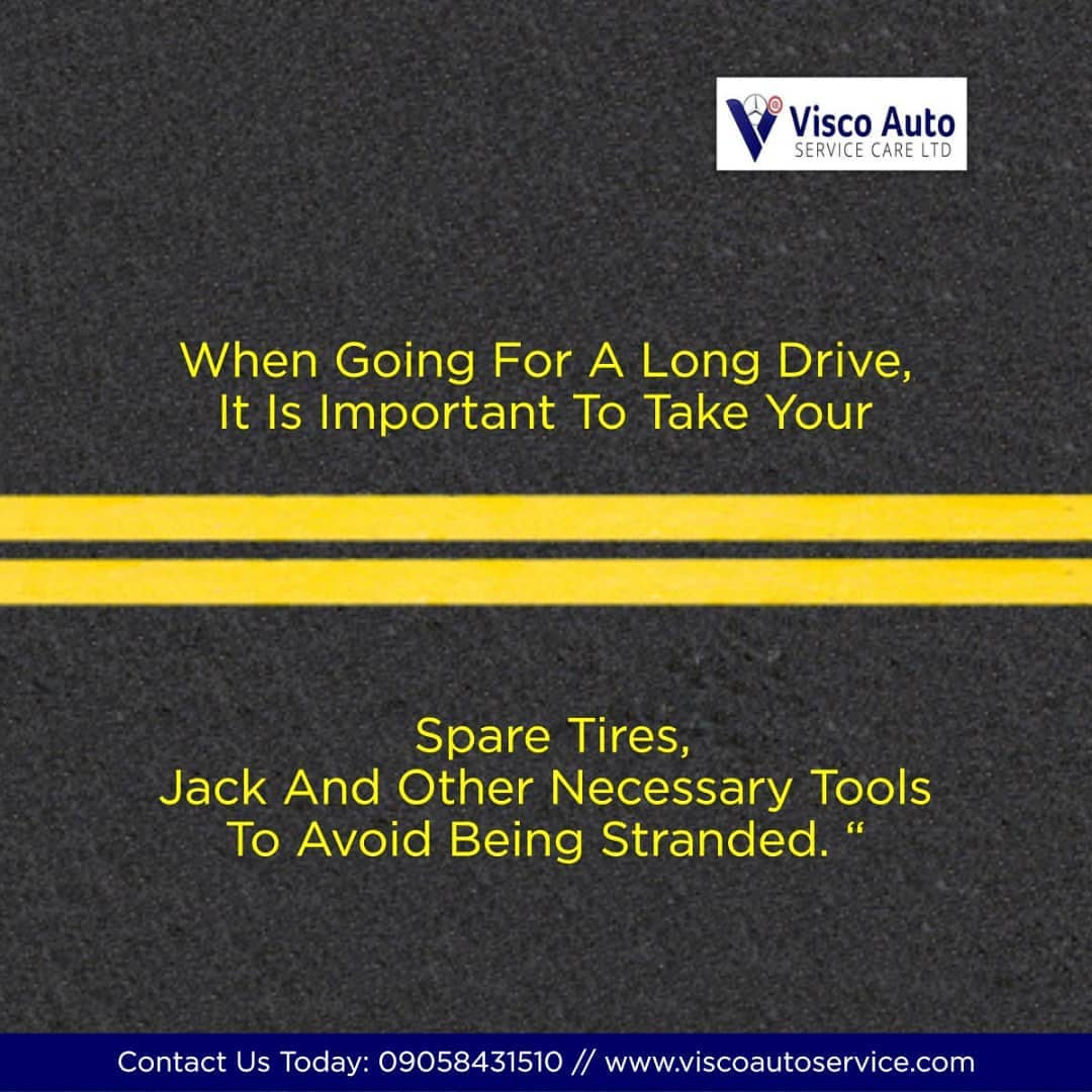 ViscoAuto's tweet photo. When going for a long drive is important to take your spare tire, jack and other necessary tools to avoid been stranded.
#viscoautoservices
#carservices
#cars https://t.co/bIseJYapak