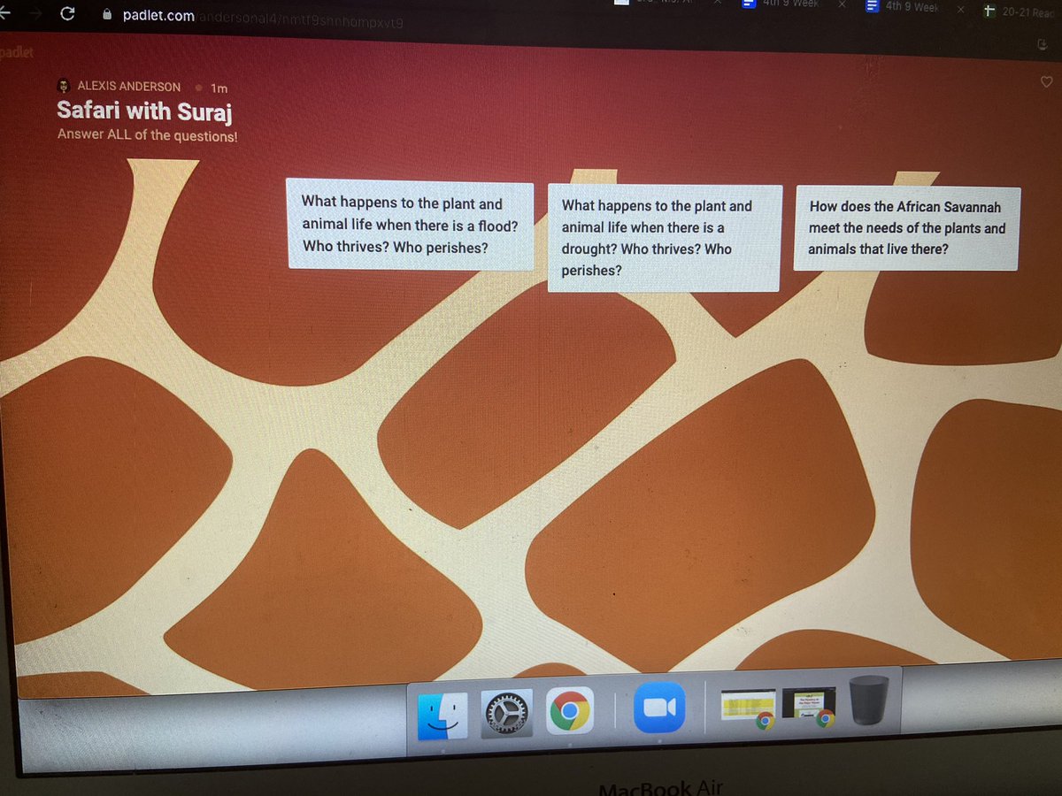 msandersonya's tweet photo. I love using padlet as a virtual teacher to make sure students are completing practice activities! Instead of just having them write in their science journals, they share on our packet! #scotttechmadness https://t.co/TlWgpuXbbr
