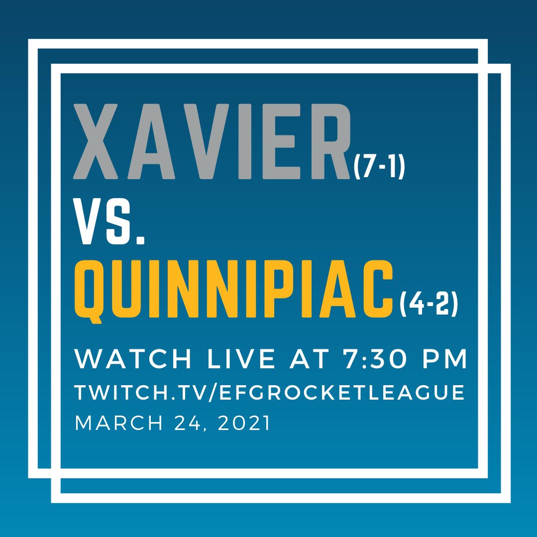 It’s the last week of the regular season! Xavier is 2nd place in the Big East going into the final week.

Watch Xavier vs. <a href="/Bobcat_Esports/">Quinnipiac Esports</a>  tonight at 7:30pm EST.