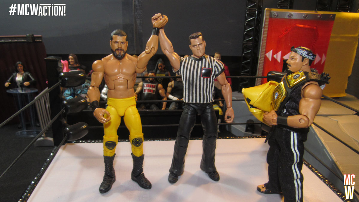 MasterClassPW's tweet photo. #Andrade plants #HumbertoCarillo with the Hammerlock DDT for a pinfall victory. El Campeon has won seven straight!

#MCWAction #WWEEliteSquad #AEWUnrivaled #FigureFeds #FigurePhotography https://t.co/XVUDFUnIrp