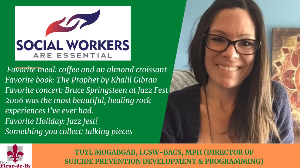 MercyPFDL's tweet photo. Throughout March, we are highlighting social workers. Over the pandemic, Tuyl facilitated circles for PFDL partners holding space for respite during a difficult year. We appreciate all you have done, Tuyl!
#SocialWorkMonth #SocialWorkIsEssential #EssentialSocialWorker #SWMonth https://t.co/FAxrzXXZnp