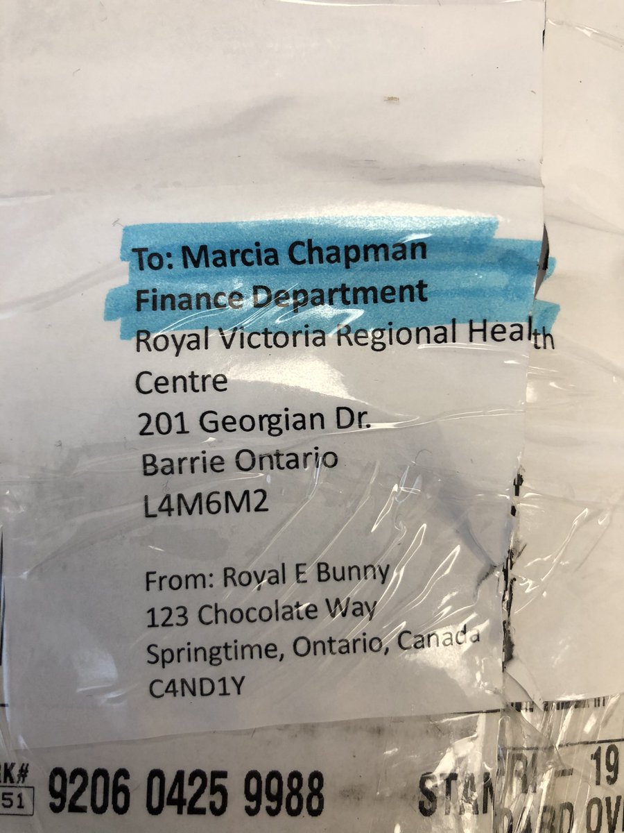 MarciaLChapman's tweet photo. Special delivery from @RoyalEBunny2021 to RVH’s amazing finance team @TeamRVH Thanks bunny for sharing some treats with us! https://t.co/22I9hCcpIP