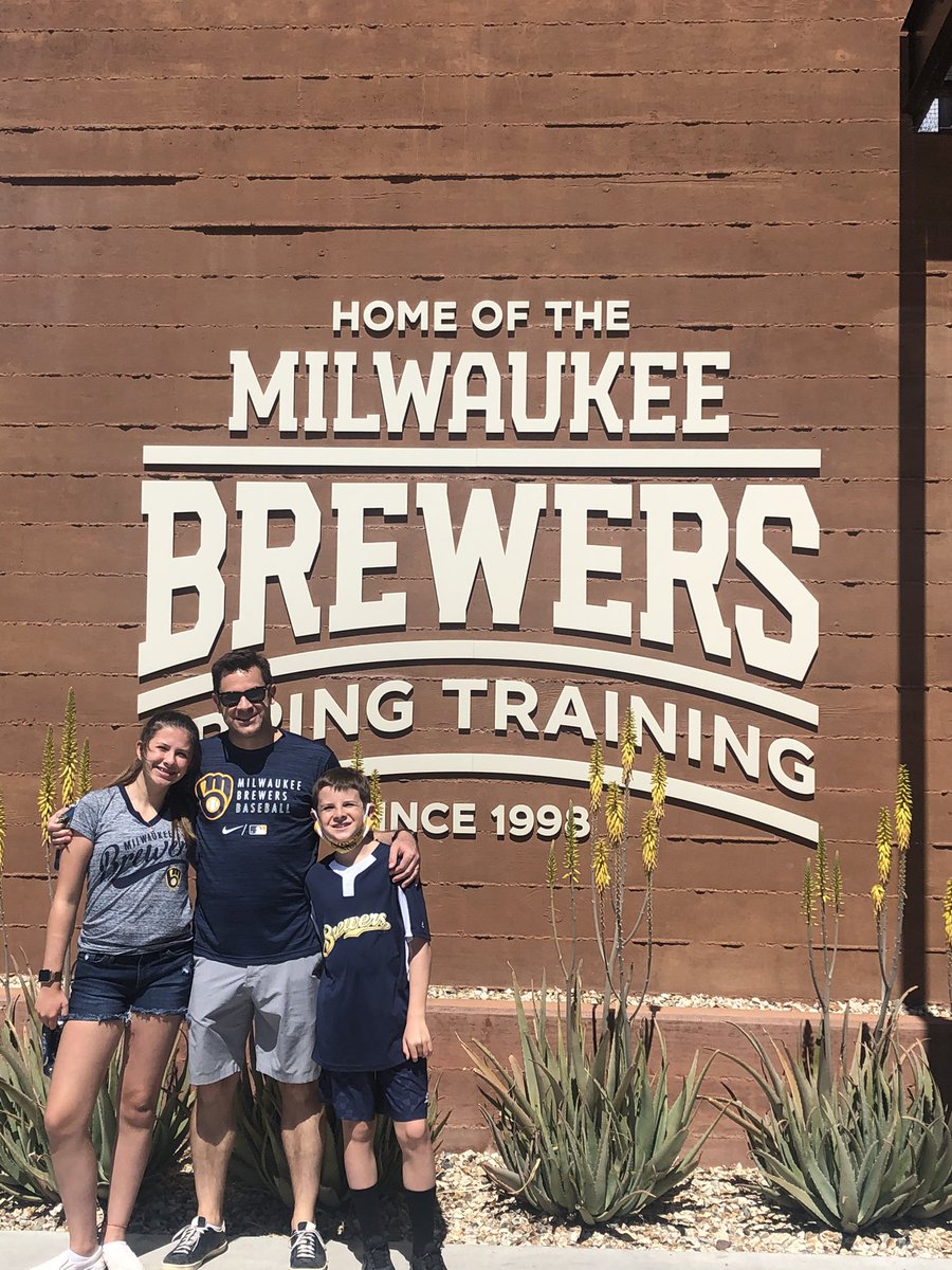 MrsJBroderick's tweet photo. Spring Training Game birthday celebration!  Happy birthday, Tom! @Brewers #CactusCrew https://t.co/Hv7EZotgl4