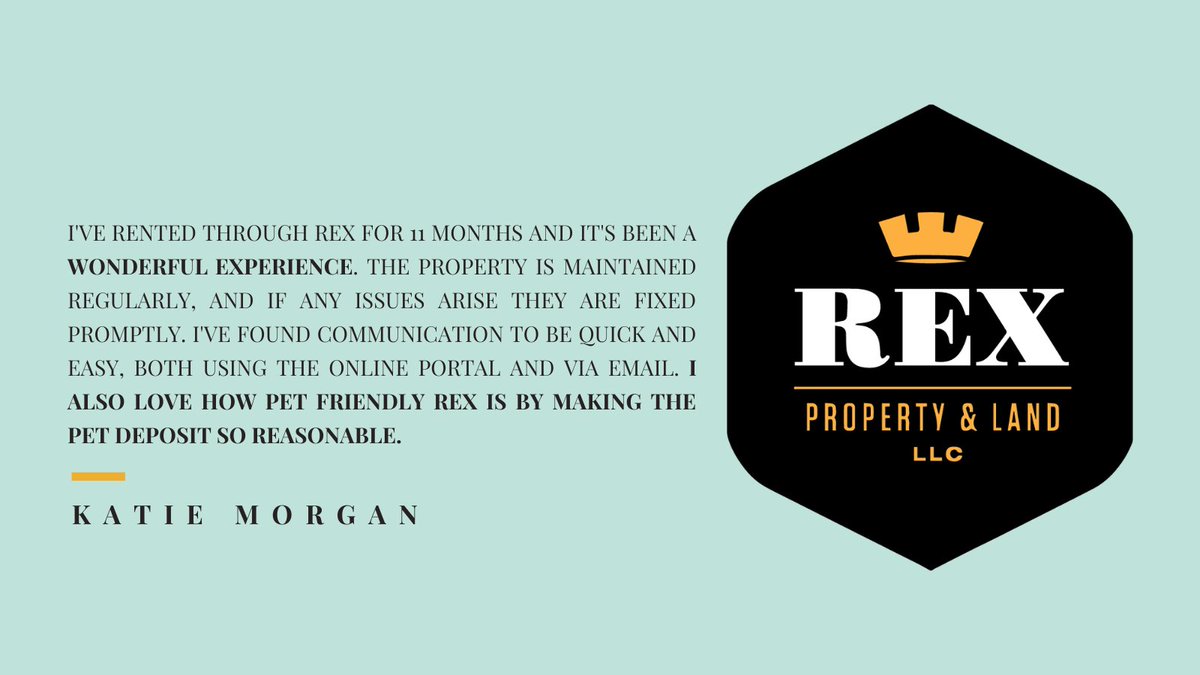 RexGroup's tweet image. We love nice reviews from our customers!

Great homes, and commercial spaces for rent; hit the links below to check out the current availabilities!
Homes, lofts, apartments for rent:
rexgroup.com/apartments-hom…
Commercial spaces for lease:
rexgroup.com/augusta-commer…