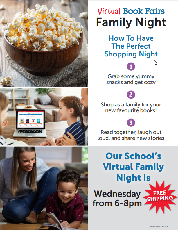 Tonight is the Family Event!! Enjoy an evening of book surfing from your couch and save on shipping! virtualbookfairs.scholastic.ca/pages/5156266
<a href="/scholasticCDA/">Scholastic Canada</a> <a href="/southwoldtvdsb/">Southwold P.S.</a> <a href="/NowellPrincipal/">PrincipalNowell</a>