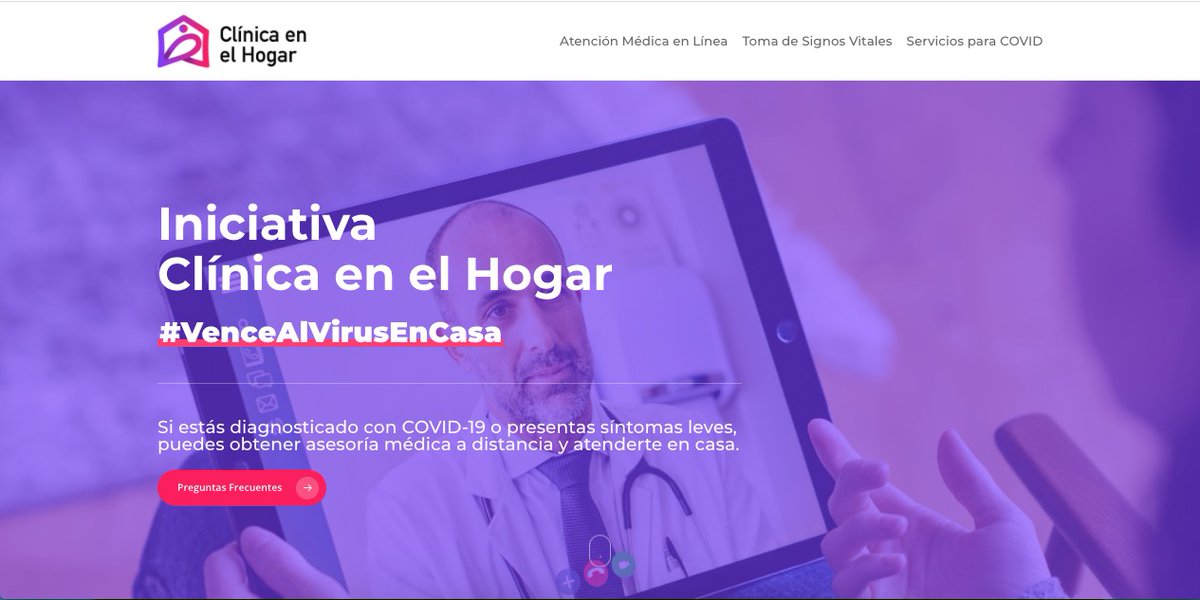 🔴Sigue la transmisión en vivo del lanzamiento de la plataforma "Clínica en el hogar" ingresando en: facebook.com/VozDLasEmpresa…
Conoce la plataforma:  clinicaenelhogar.com
#VenceAlVirusEnCasa #RompeLaCadenaDeContagios #NoBajesLaGuardia #EmpresasXTuBienestar