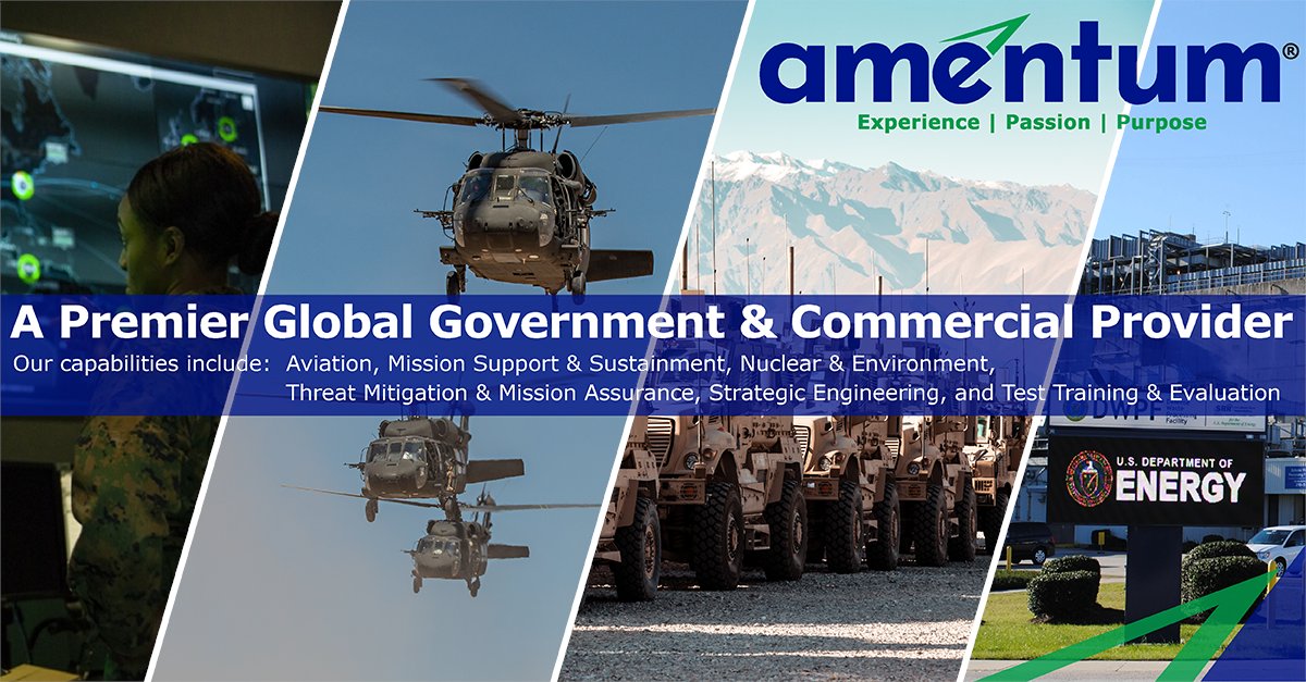 With the move to Amentum, we are not only expanding our existing capabilities in aviation &amp; land systems, but also adding nuclear &amp; environment; strategic engineering; test, training &amp; evaluation; and threat mitigation &amp; mission assurance. Follow us <a href="/amentum_corp/">amentum</a>!