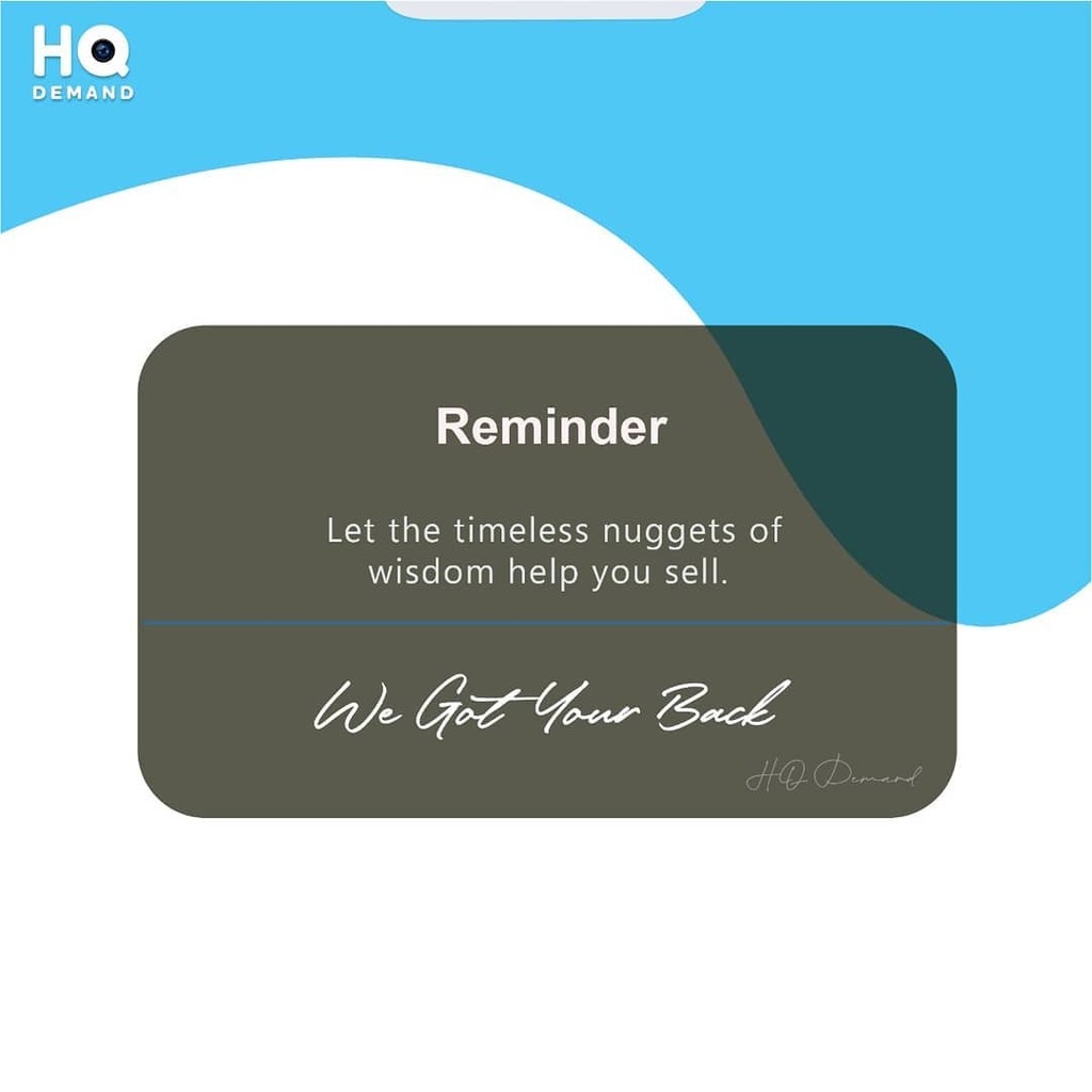 HQDemand's tweet photo. Pick up some Motivation from the nuggets of Wisdom and help yourself grow in the field of e-commerce. 

Learn, Discover and Understand your Prospect thoroughly. Stay Hyper-Focused, and Driven with the golden rules and strategies of selling. 

HQ Demand motivates you to work … https://t.co/A0ojxiOuQu