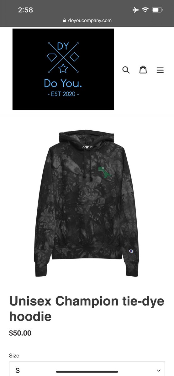 Dinos on the tie-dye hoodies are embroidered now!