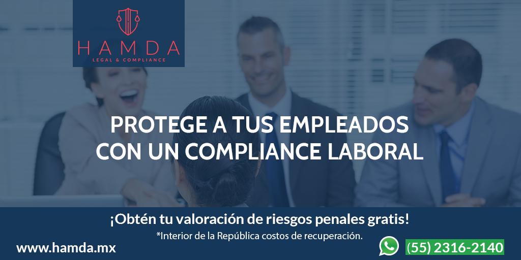 hamdacompliance's tweet photo. El programa de #Compliance #Laboral no solo deberá procurar un entorno eficaz de cumplimiento normativo y gestión de riesgos en el orden laboral, sino también proteger la seguridad e integridad de los #empleados. Si aún no tienes el tuyo llámanos 📱 (55) 5202 31 09. https://t.co/DCPx20SQ8V
